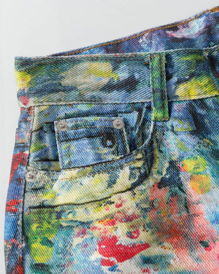 Mein Shop 0 Retro Revival  water painted Jeans—5422