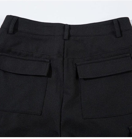 Mein Shop 0 Retro Spring Black Cargo Pants—3855