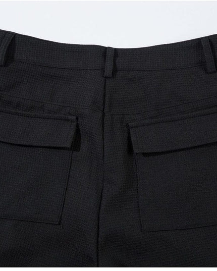 Mein Shop 0 Retro Spring Black Cargo Pants—3855