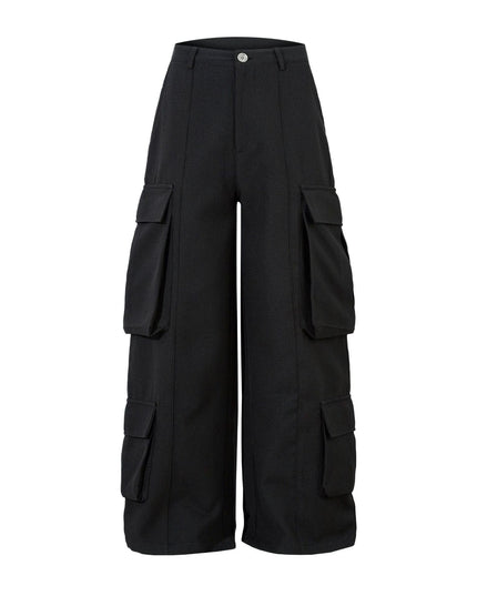 Mein Shop 0 Retro Spring Black Cargo Pants—3855