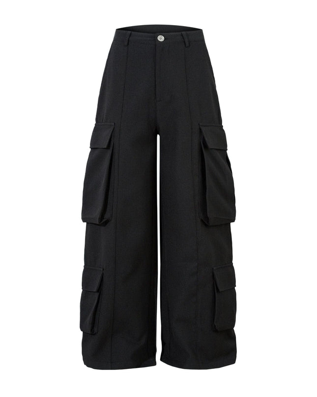 Mein Shop 0 Retro Spring Black Cargo Pants—3855