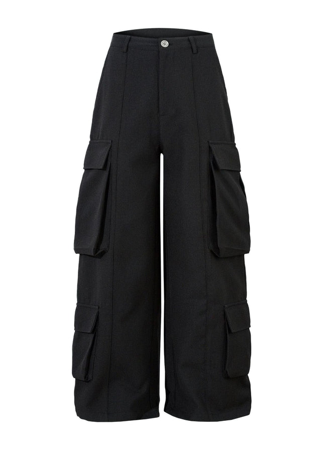 Mein Shop 0 Retro Spring Black Cargo Pants—3855