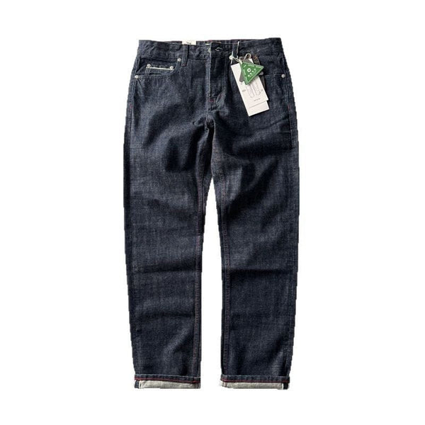 Retro Straight Long Jeans—9864