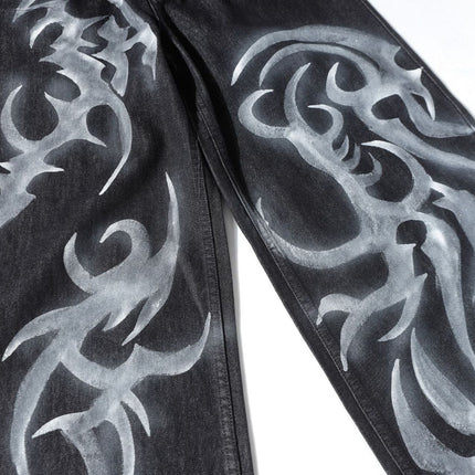 Mein Shop 0 Retro Street Partnern paint Jeans—8705