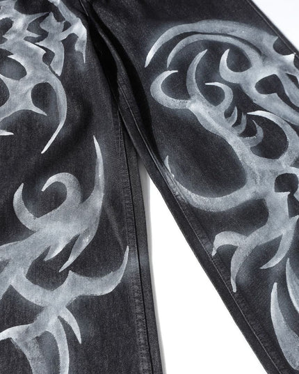 Mein Shop 0 Retro Street Partnern paint Jeans—8705