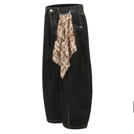 Mein Shop 0 Retro Street Simple Loose Machete Denim Jeans —2774