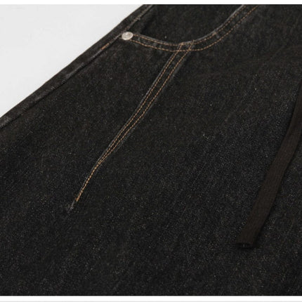 Mein Shop 0 Retro Street Simple Loose Machete Denim Jeans —2774