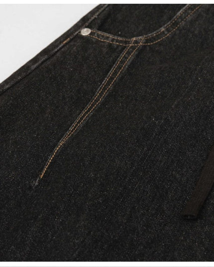 Mein Shop 0 Retro Street Simple Loose Machete Denim Jeans —2774