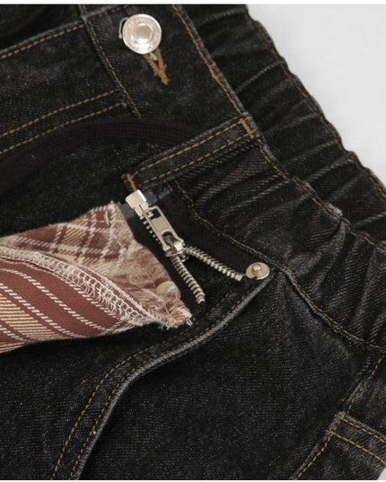 Mein Shop 0 Retro Street Simple Loose Machete Denim Jeans —2774