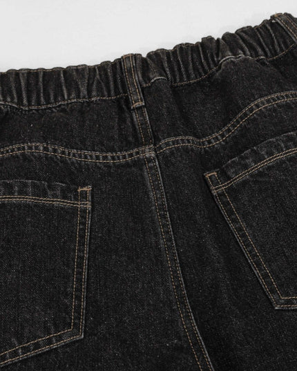 Mein Shop 0 Retro Street Simple Loose Machete Denim Jeans —2774