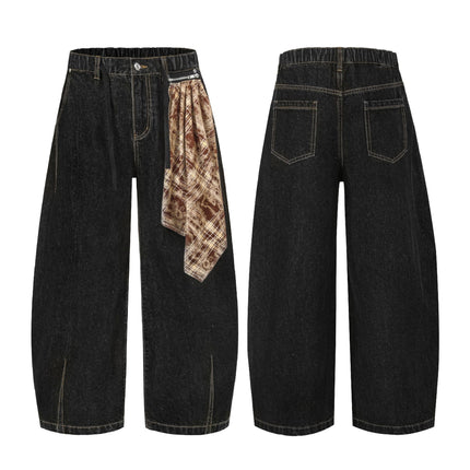 Mein Shop 0 Retro Street Simple Loose Machete Denim Jeans —2774
