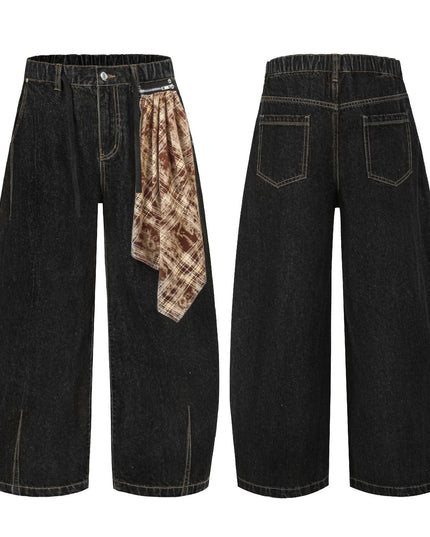 Mein Shop 0 Retro Street Simple Loose Machete Denim Jeans —2774