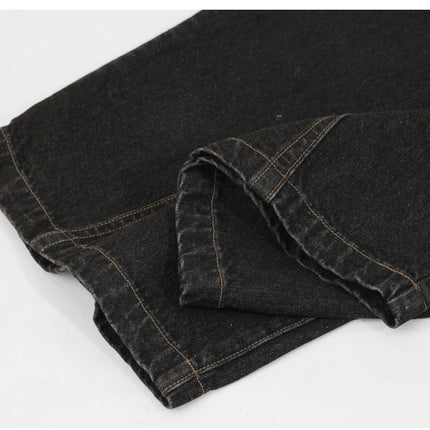 Mein Shop 0 Retro Street Simple Loose Machete Denim Jeans —2774