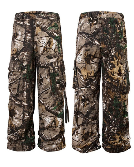 Mein Shop 0 Retro Style Branches Camouflage Cargo Pants