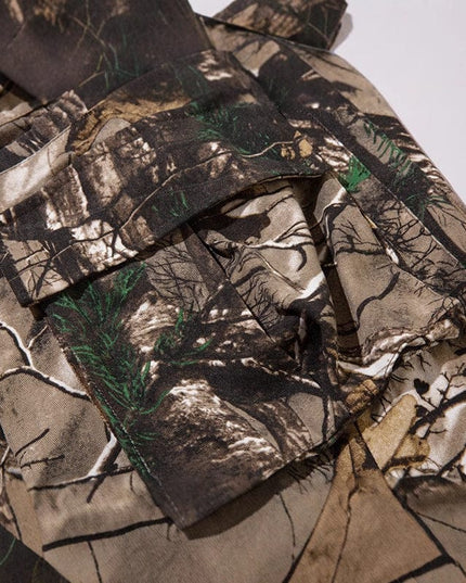 Mein Shop 0 Retro Style Branches Camouflage Cargo Pants