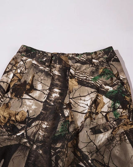 Mein Shop 0 Retro Style Branches Camouflage Cargo Pants