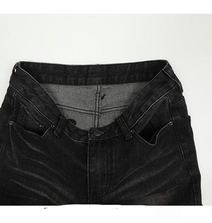 Mein Shop 0 Retro Washed Black Craft Straight Jeans—5339