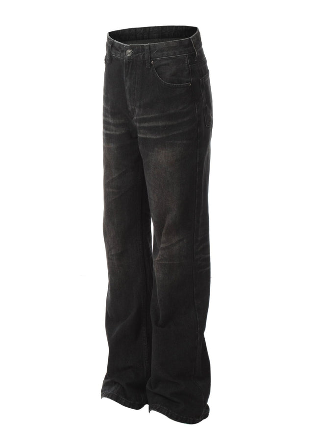 Mein Shop 0 Retro Washed Black Craft Straight Jeans—5339