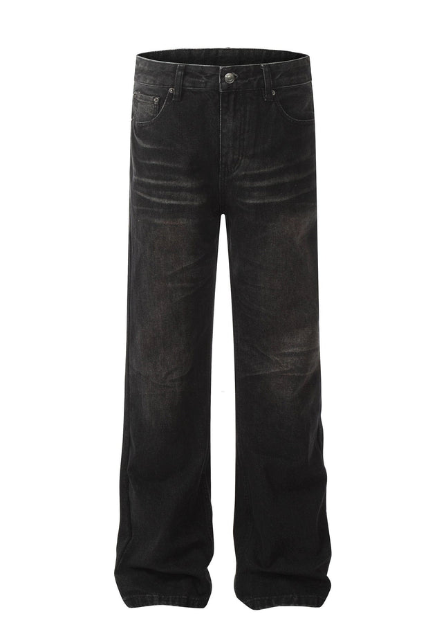 Mein Shop 0 Retro Washed Black Craft Straight Jeans—5339