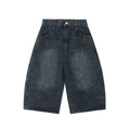 Mein Shop 0 S / Blue MetroCool Solid Casual Denim Shorts—-3422