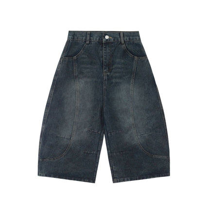 Mein Shop 0 S / Blue MetroCool Solid Casual Denim Shorts—-3422