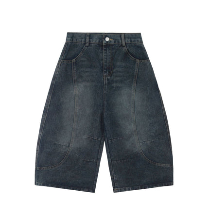 Mein Shop 0 S / Blue MetroCool Solid Casual Denim Shorts—-3422