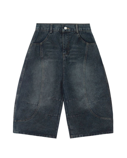 Mein Shop 0 S / Blue MetroCool Solid Casual Denim Shorts—-3422