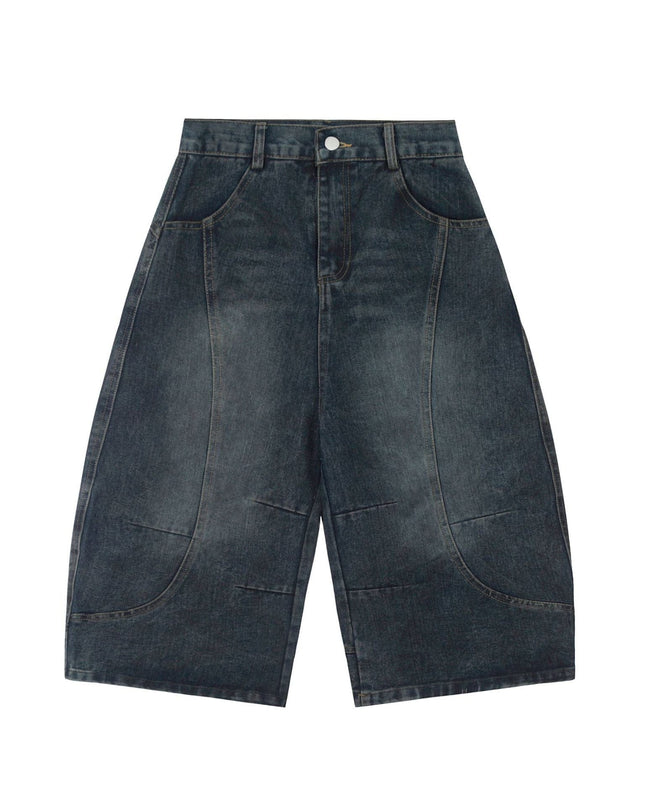 Mein Shop 0 S / Blue MetroCool Solid Casual Denim Shorts—-3422