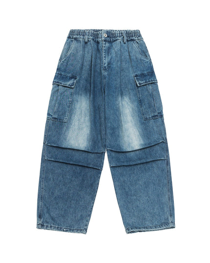 Mein Shop 0 Season New Washed Fried Flower Denim Trousers