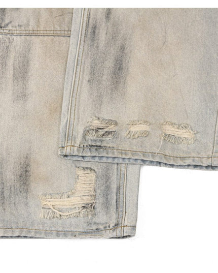 Mein Shop 0 Shabby Dirty Loose Hole Jeans—8739