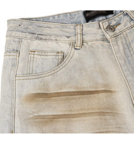 Mein Shop 0 Shabby Dirty Loose Hole Jeans—8739