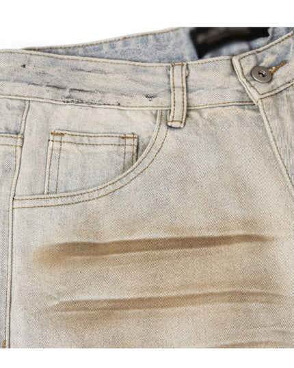 Mein Shop 0 Shabby Dirty Loose Hole Jeans—8739