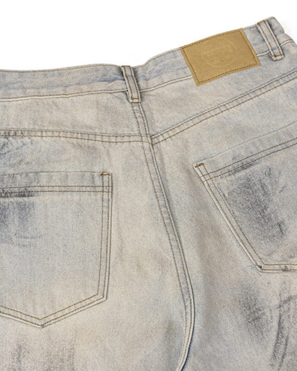 Mein Shop 0 Shabby Dirty Loose Hole Jeans—8739