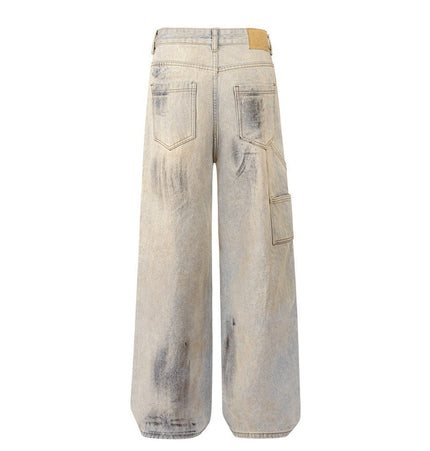 Mein Shop 0 Shabby Dirty Loose Hole Jeans—8739