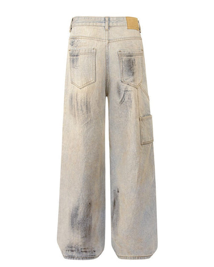 Mein Shop 0 Shabby Dirty Loose Hole Jeans—8739