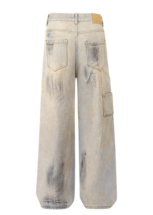 Mein Shop 0 Shabby Dirty Loose Hole Jeans—8739