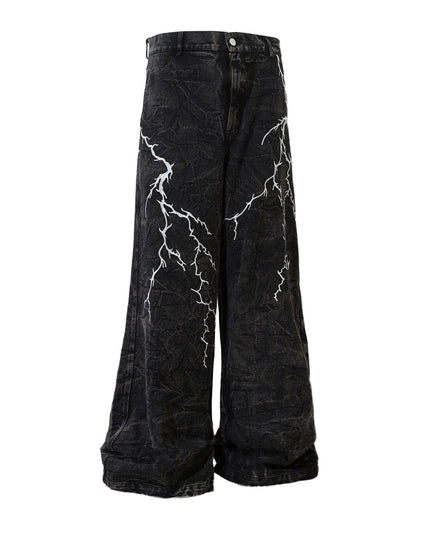 Mein Shop 0 Thunderbolt Denim Straight Jeans—8733