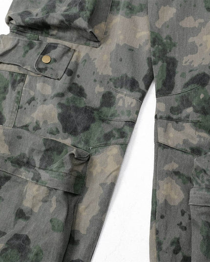 Mein Shop 0 Tie-dye Camo Wide Leg Cargo pant—9255