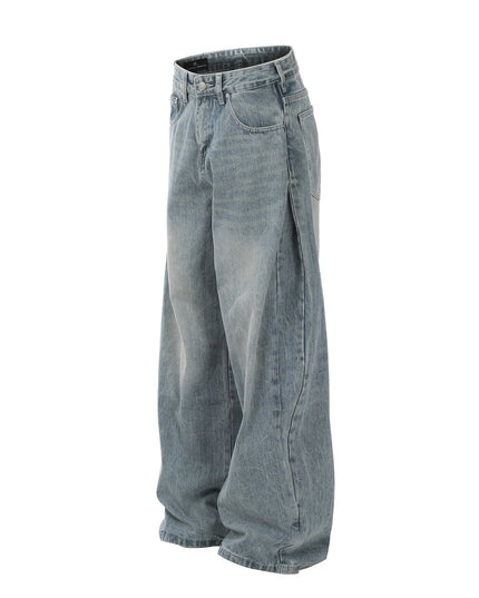 Mein Shop 0 Urban Edge Washed Blue Relaxed Jeans—7845