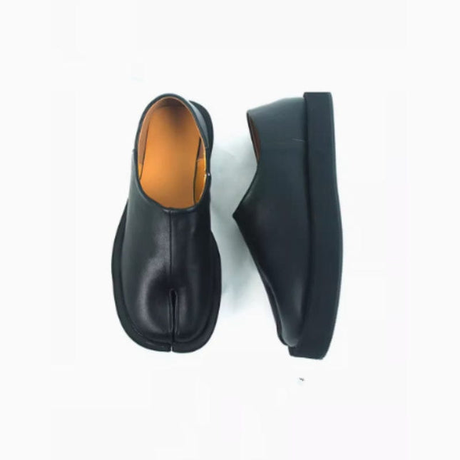 Mein Shop 0 Velvet Hoof Luxe: Genuine Leather Split Toe Shoes—-4611