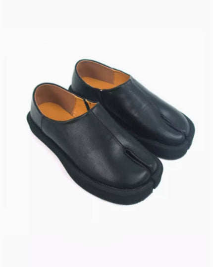 Mein Shop 0 Velvet Hoof Luxe: Genuine Leather Split Toe Shoes—-4611