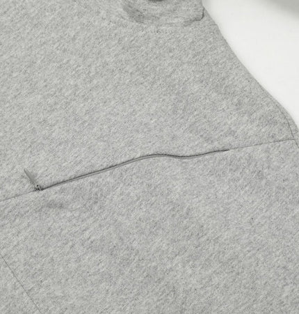 TALKLESSFASHION 0172 American men's and women's high-end trend solid color deconstructed jacket design men's loose cardigan hooded sweatshirt