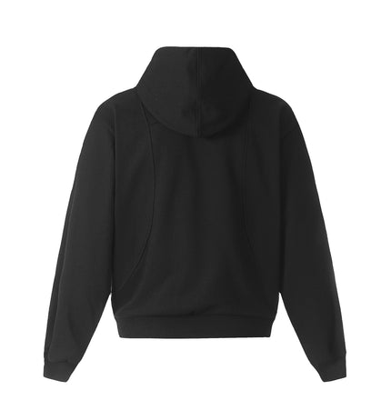 THETLSTUDIO 0173 American high-end trend solid color neutral deconstructed coat design men's loose cardigan hooded sweatshirt