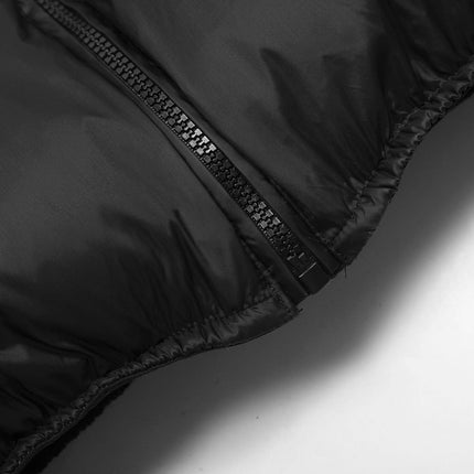 TALKLESSFASHION 0197 American trend high street street trend deconstruction thickened design jacket men's winter short and wide warm cotton clothes