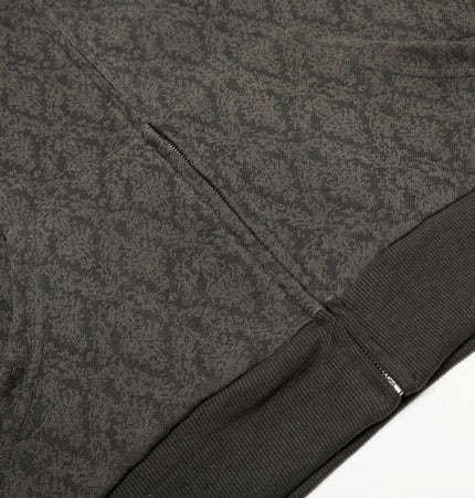 THETLSTUDIO 0264 American retro trend high-end men's and women's heavy jacquard design men's zipper short and wide hooded sweatshirt