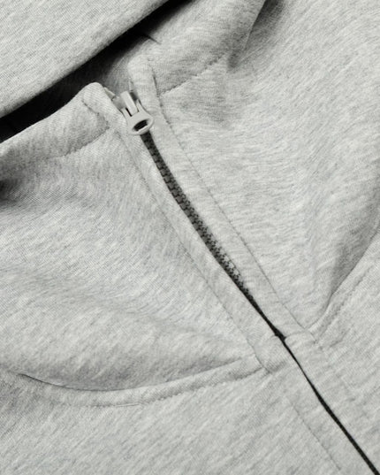 TALKLESSFASHION 0269 American retro trend men's and women's jacket type topline deconstruction design men's loose hooded cardigan sweatshirt
