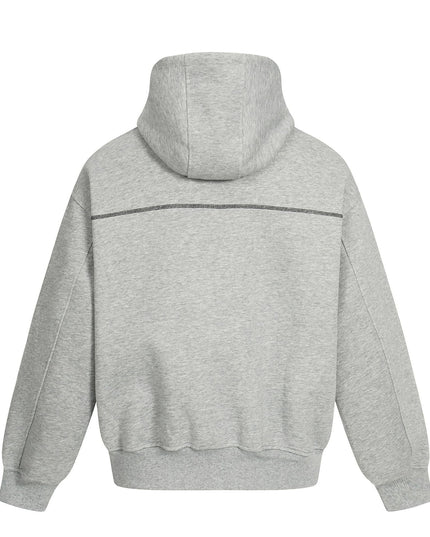 TALKLESSFASHION 0269 American retro trend men's and women's jacket type topline deconstruction design men's loose hooded cardigan sweatshirt
