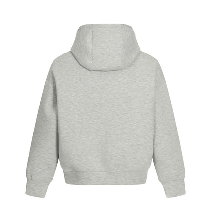 TALKLESSFASHION 0273 American retro high-end neutral solid color simple design heavy men's short and wide hooded sweatshirt