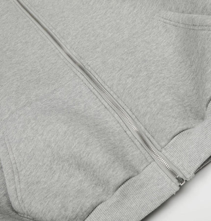 TALKLESSFASHION 0276 American street trend neutral trend retro solid color simple design short and wide men's thickened hooded sweatshirt