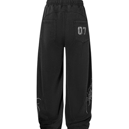 TALKLESSFASHION 07 Letter printed sweatpant—-7094